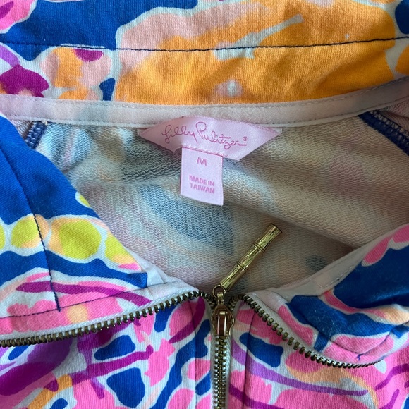 Lily Pulitzer pullover. Quarter zip - Picture 3 of 3